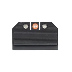 NIGHT FISION Optics Ready Stealth Lower 1/3rd Orange/Black Night Sight Set for Glock 17/19/34 with RMR/507c/508t (GLK-001-330-353-OGZG)