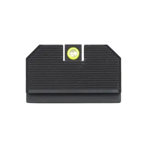 NIGHT FISION Optics Ready Stealth Lower 1/3rd Yellow/Blank Night Sight Set for Glock 17/19/34 with RMR/507c/508t (GLK-001-330-353-YGZX)