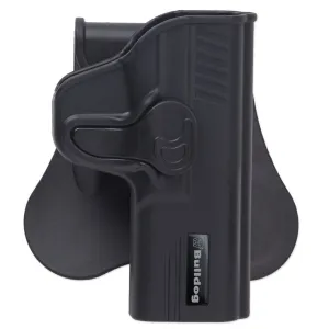 BULLDOG CASES Rapid Release Black Right Hand Paddle Holster for Glock 42 (RR-G42)