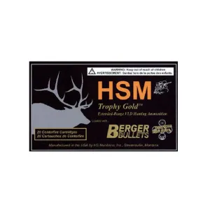 HSM Trophy Gold .300 Win Mag 185Gr BTHP 20rd Box Rifle Ammo (BER300WM185V)