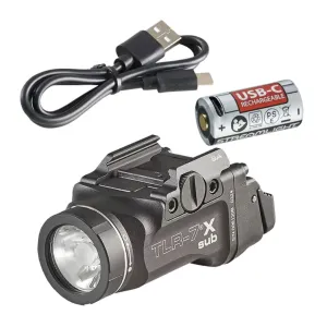 STREAMLIGHT TLR-7 X Sub USB Fits Springfield Armory Hellcat 500 Lumens Weapon Light (69408)