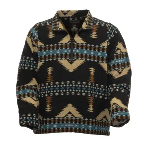 OUTBACK TRADING Men's Charlie Henley Black Pullover (48736-BLK)