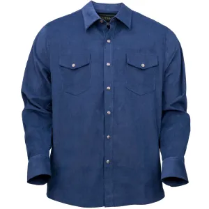 OUTBACK TRADING Men's Bryce Navy Shirt (40259-NVY)