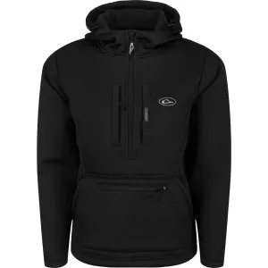 DRAKE Ultimate Wader Quarter Zip Black Hoodie (DW7420-BLK)