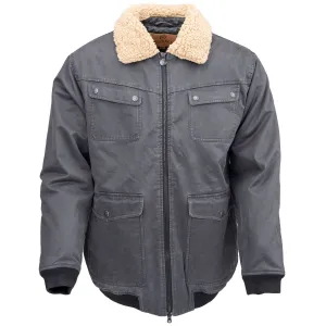 OUTBACK TRADING Ezra Iron Grey Aviator Jacket (29872-IRN)