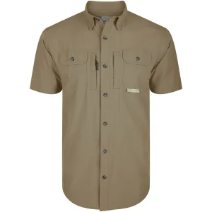 DRAKE Men's Wingshooters Trey Timber Wolf Khaki SS Shirt (DS2600-TWK)