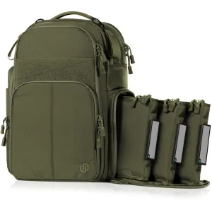 SAVIOR EQUIPMENT Pro-Sema OD Green Competition Backpack w/ 3 Pistol Cases (BP-SEMAXL-PRO-OG)