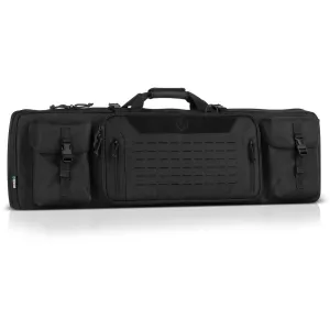 SAVIOR EQUIPMENT Urban Warfare 51in Obsidian Black Double Rifle Case (RB-5112DG-VER2-BK)
