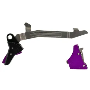TIMNEY TRIGGERS Alpha Competition Purple Trigger for Glock Gen 3-4 Large Frame (AG-3-4-Large-Purple)
