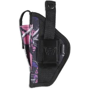 BULLDOG CASES Extreme Muddy Girl Ambi Holster w/ Belt Loop and Clip For Sub Compact Autos w/ 2 - 3in Barrels (FSN-20MDG)
