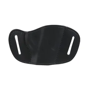 BULLDOG CASES Black Right Hand Molded Leather Belt Slide Holster For Small & Mini Autos (MLB-S)