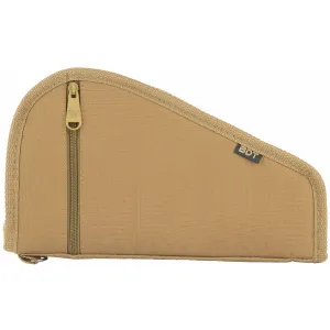 BULLDOG CASES Deluxe Tan Pistol Case w/ Pocket and Sleeve (BDT620T)