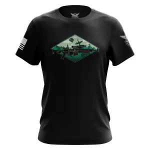 WE THE PEOPLE HOLSTERS Great Endoors Black Short Sleeve Shirt (CREWX-K_0315-W-FL)