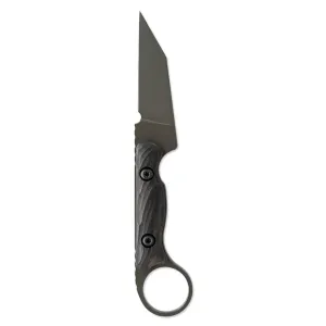 TOOR KNIVES Jank Shank Pikal Spanish Moss CPM 154 Steel Blade Ebony Handle Fixed Knife (850049642842)