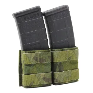 ESSTAC Double 5.56 Multicam Black Shorty KYWI Pouch with Webbing (556.D.S-MLBLK)