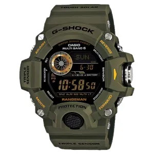 CASIO G-Shock Rangeman Premier Casio Military Olive Solar Powered Atomic Timekeeping Watches (GW9400-3CR)