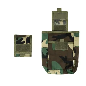 GRITR Tactical Molle Dump Pouch, Foldable Dump Bag for Belts, M81
