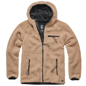 BRANDIT INDIVIDUAL WEAR Men's Hooded Fleece Full Zip Camel Jacket (5024-20070)