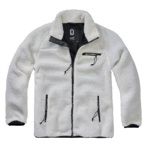 BRANDIT INDIVIDUAL WEAR Men's Fleece Full Zip White Jacket (5021-10007)