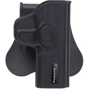 BULLDOG CASES Rapid Release RH Polymer Holster w/ Paddle Fits High Point 40SW & 45ACP (RR-HP)