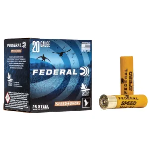 FEDERAL Speed-Shok 20 Ga 3in 7/8 oz 25rd #4 Shotshells (WF2094)