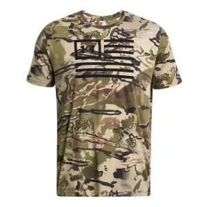 UNDER ARMOUR Men's Freedom Camo UA Barren Camo/Black T-Shirt (1382974-989)