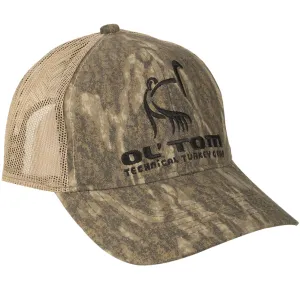 DRAKE Camo Mesh Back Ol Tom Logo Mossy Oak Bottomland Cap (OT25506)