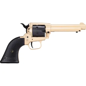 HERITAGE MANUFACTURING Rough Rider Steel .22LR 4.75in 6rd Satin Black/Sabre Sand Revolver (SRR22V4)
