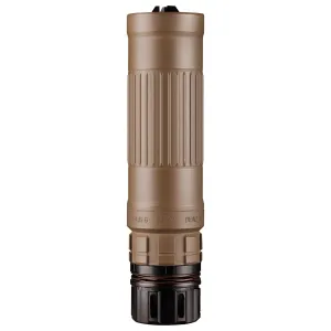 DEAD AIR ARMAMENT Lazarus 6 FDE 6mm Rifle Silencer w/ KeyMo Adapter & 1/2-28 KeyMicro 3 Prong Flash Hider (LZ6KMFDE)