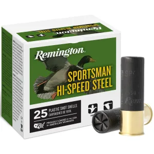 REMINGTON Sportsman Hi-Speed Steel Loads 12ga 3in 1-1/8oz BB Shot 25rd Shotgun Ammo (20973)