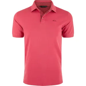 DRAKE Men's Pique Logo Slate Rose Polo (DS4090-SLR)