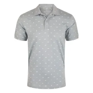 DRAKE Men's Performance Print Quarry Polo Shirt (DS4092-QRY)