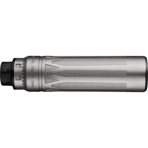 DEAD AIR ARMAMENT Nomad TI XC Direct Thread 1.76in Silver Grade 5 6A1-4V Titanium Suppressor (NOMADTIXCDTSIL)