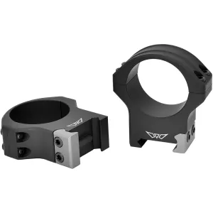 WARNE HyperLite 34mm Black High Matte Scope Rings (8522M)