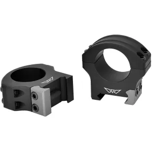 WARNE HyperLite 1in Black Medium Matte Scope Rings (8501M)
