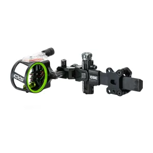 CUSTOM BOW EQUIPMENT CX5 Carbon Bar 5-Pin .019 Sight (CBE-CX5-5-19)