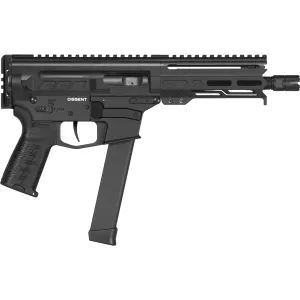 CMMG Dissent MkGs 9mm 6.5in 33rd Braced Armor Black Pistol (99A660F-AB)