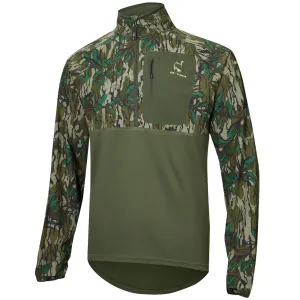 DRAKE Men's SWT Eqwader Mossy Oak Greenleaf Half Zip Pullover (OT0021-012)