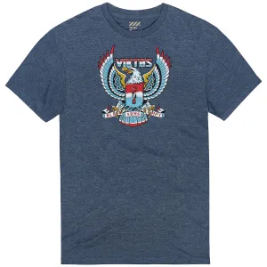 VIKTOS Men's Wingover Navy Heather Tee (19000)