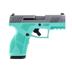 TAURUS GX2 9mm 3.38in 2x13rd Cyan/Stainless Semi-Auto Pistol (1-GX2939C)