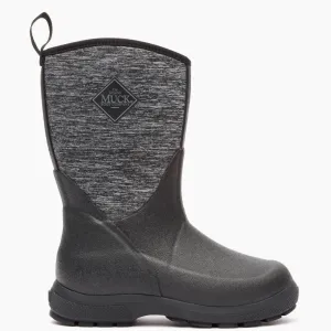 MUCK BOOT Kids Element Black/Heathered Jersey Boots (KEL-1JER-BLK)