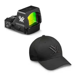 VORTEX Defender-ST 6 MOA Micro Red Dot Sight w/ Men's Flexfit Cap