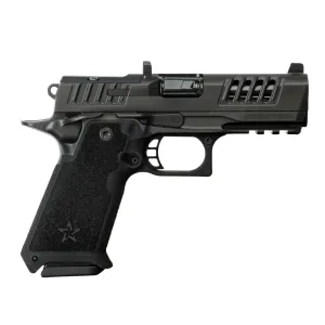 STACCATO HD P4 X-Series Premium Package 9mm Luger 4in DLC Barrel 4x18rd Glock Mags Semi-Auto Pistol w/ Trijicon HD Front NS (20-2200-000106-01)