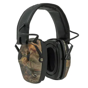 GRITR Electronic Hearing Protection, Earmuffs for Noise Reduction, Camo