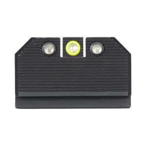 NIGHT FISION Yellow Front/Black Rear Optics Ready Stealth Lower 1/3rd Night Sight Set for Walther PDP/PPQ with RMR/507c/508t (WAL-277-330-353-YGZG)