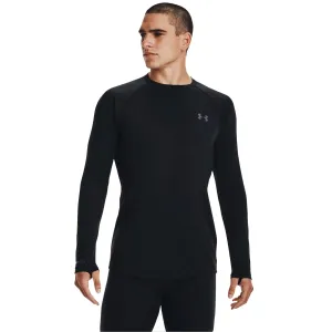UNDER ARMOUR Men's ColdGear Base 2.0 Black/Pitch Gray Long Sleeve Crew Shirt (1343244-001)