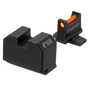 NIGHT FISION Red Front Optic Height Fiber Optic Sight Set for Smith&Wesson M&P 2.0 with RMR/507c/SRO (SAW-206-311-402-RFZX)