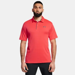 UNDER ARMOUR Men's Tech Racer Red / Pitch Gray Polo (1290140-713)