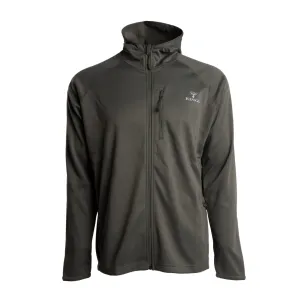 KINGS CAMO Men's Hunter Full Zip Olive Grid Fleece Hoodie (KCM1412-OLV)