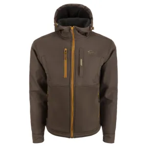 DRAKE Men's MST Hole Shot Hooded Windproof Eqwader Full Zip Green Timber Jacket (DW7390-GTB)